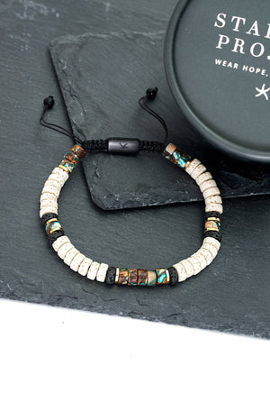 Vanguard Lava Bead Men's Bracelet
