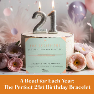 Fun Twenty-One Birthday Bracelet
