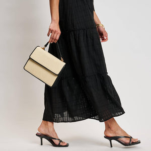 Ruth Crossbody: Ivory/ Black