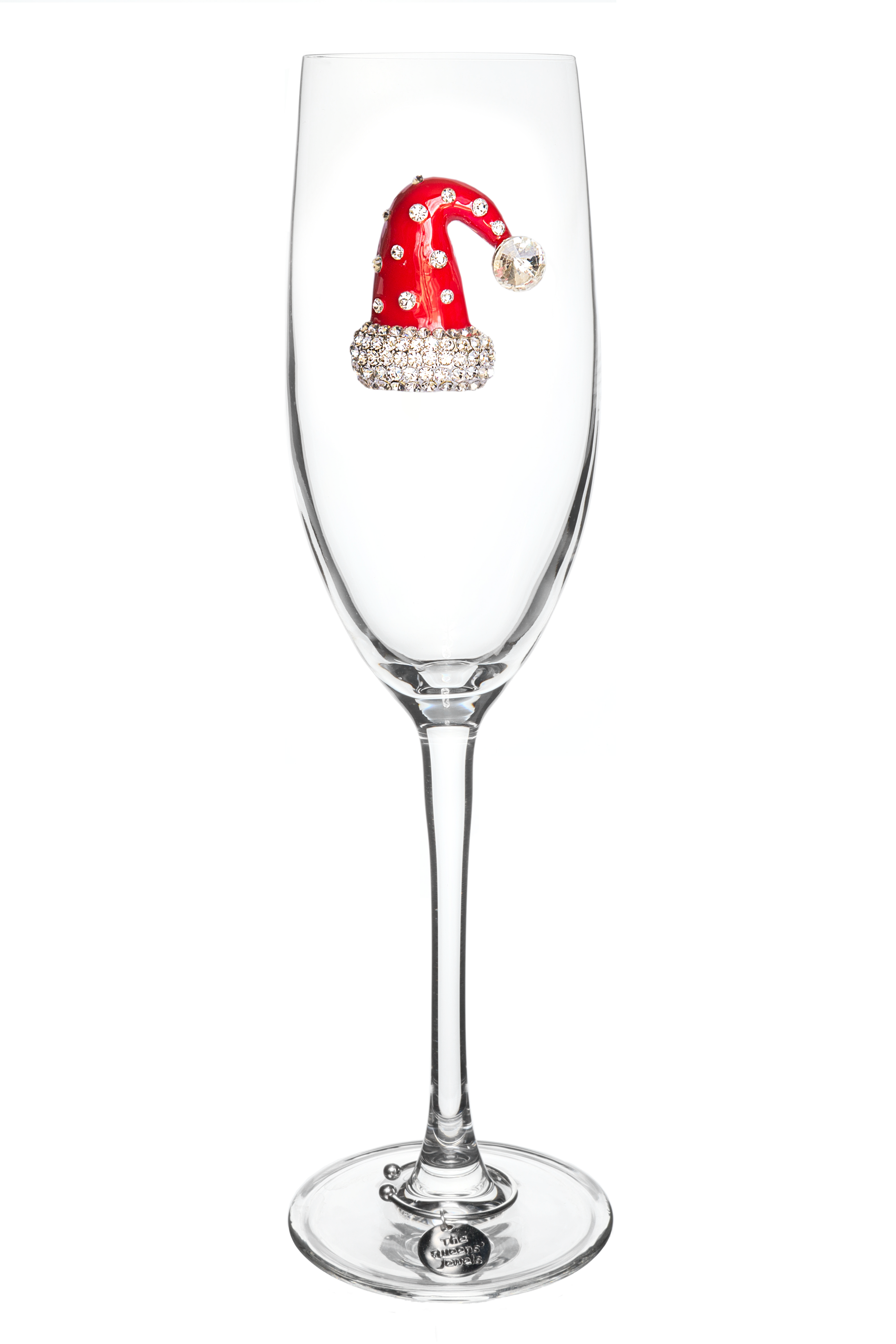 Christmas Hat Champagne Flute