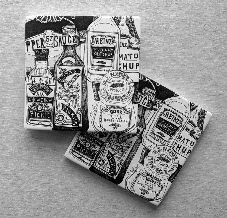 Heinz Jars Coaster Set