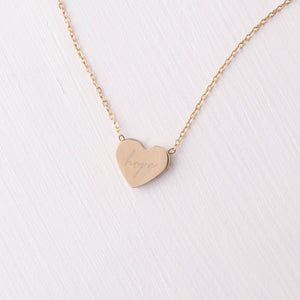 Give Hope Heart Necklace
