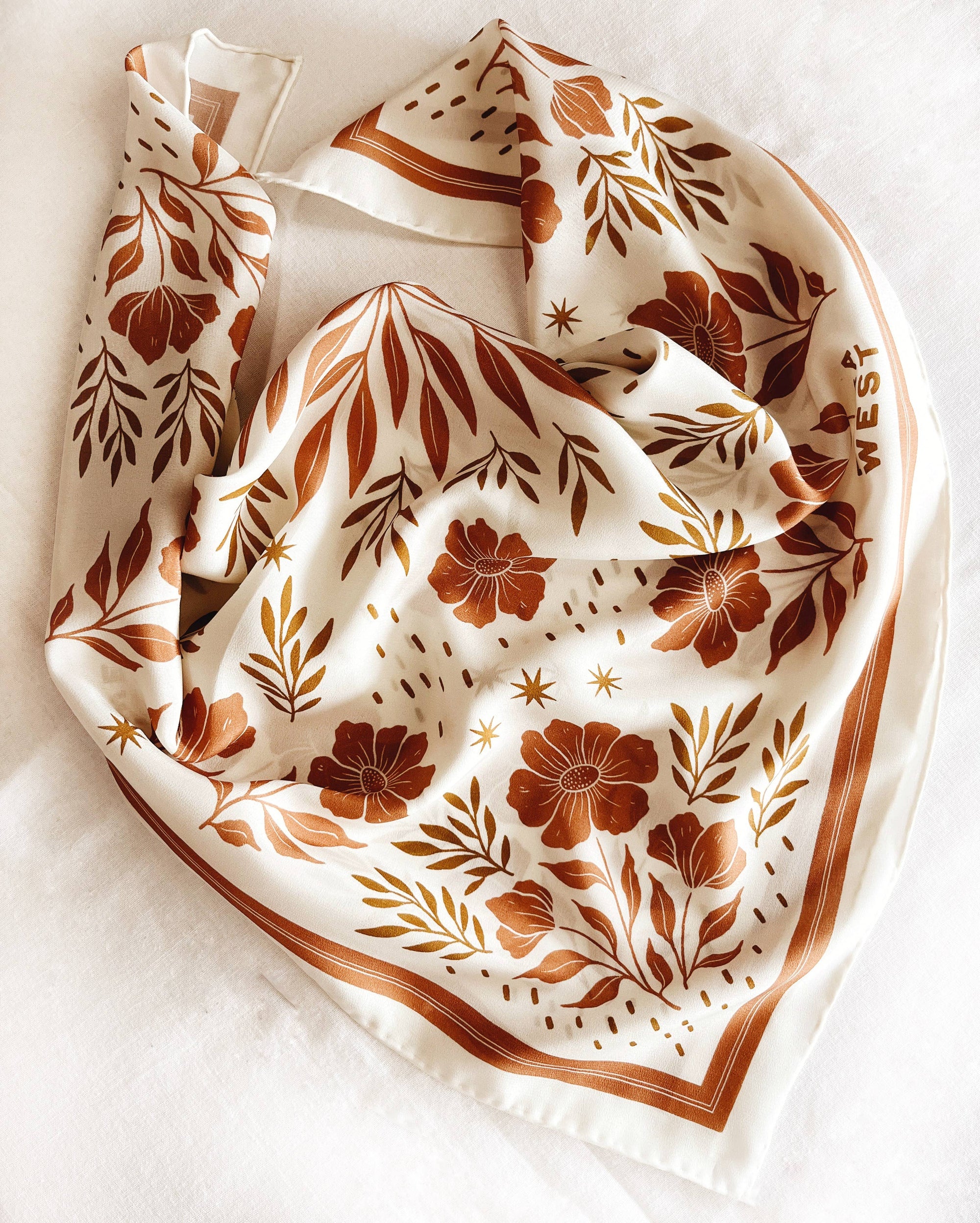 Silk Bandana Scarf - Desert