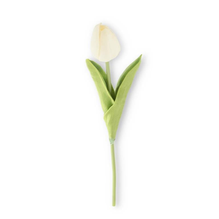 Real Touch White Tulip Stem