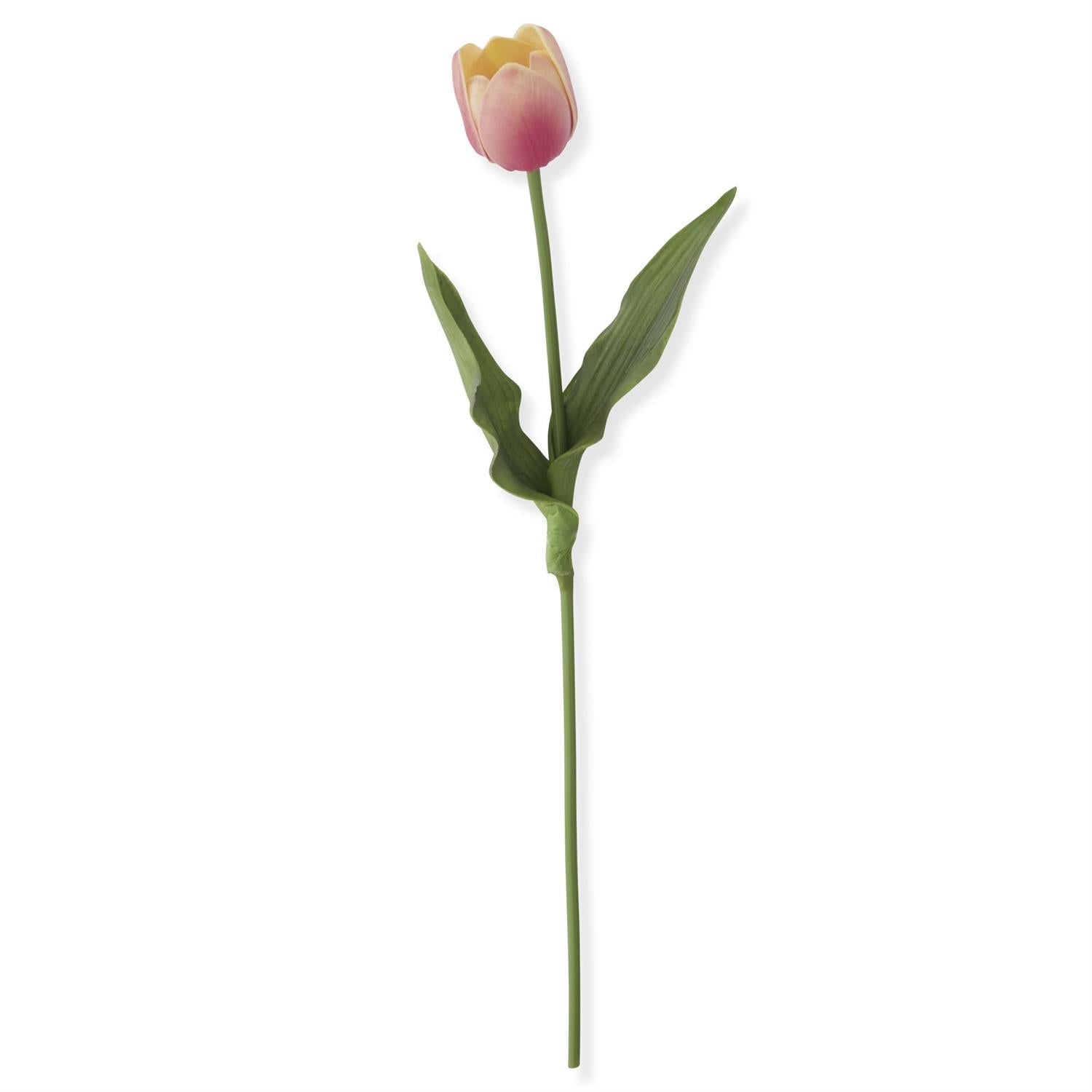 Mauve & Yellow Real Touch Tulip Stem