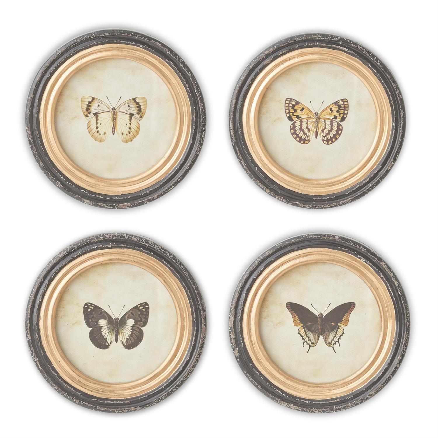 Round Butterfly Print