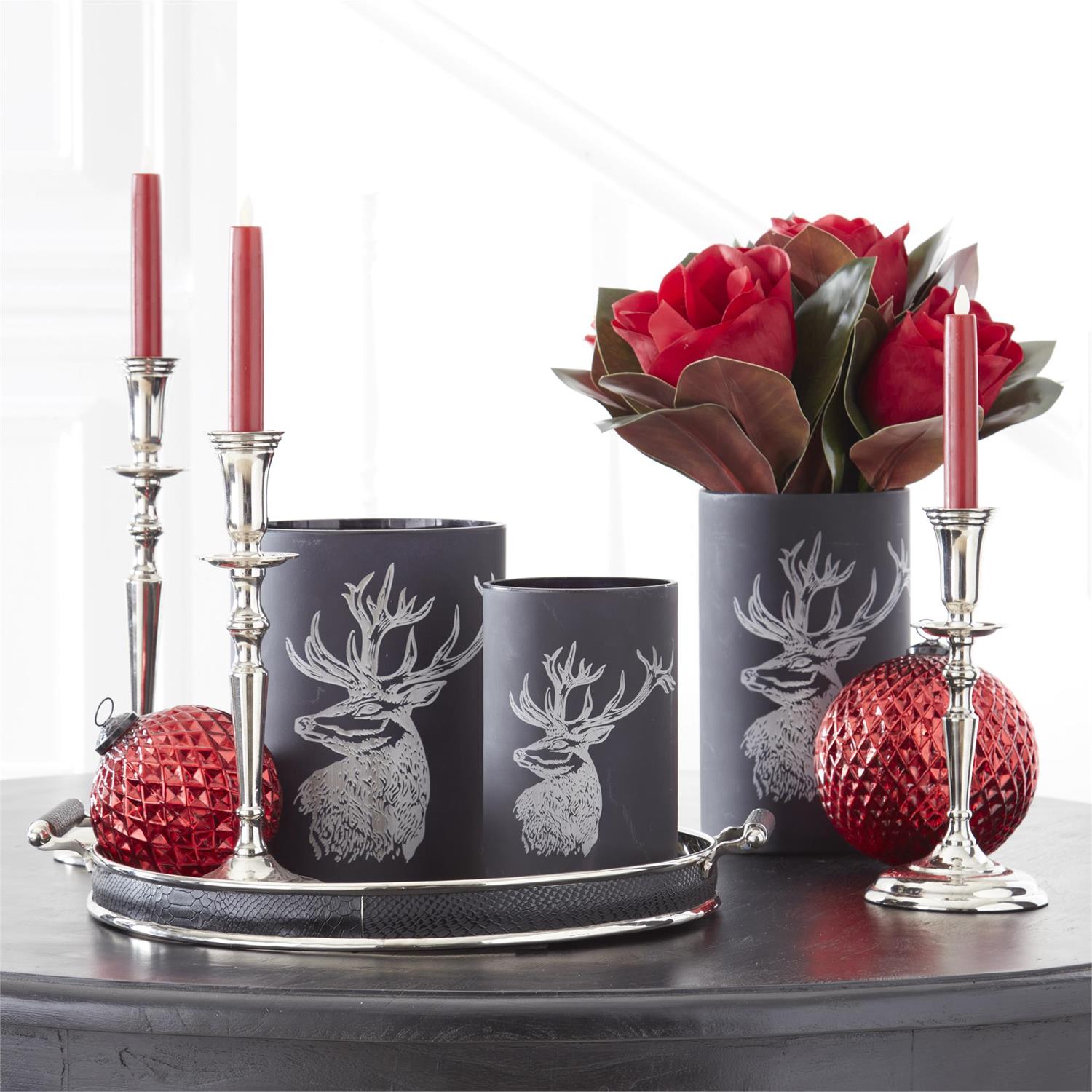 Polished Silver Traditional Taper Candleholder
