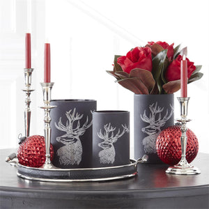 Polished Silver Traditional Taper Candleholder