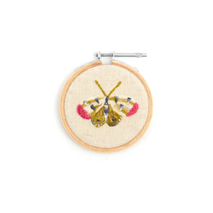 Small Butterfly Embroidery Hoop Collection