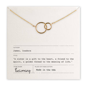 Sisters Necklace: Gold Fill