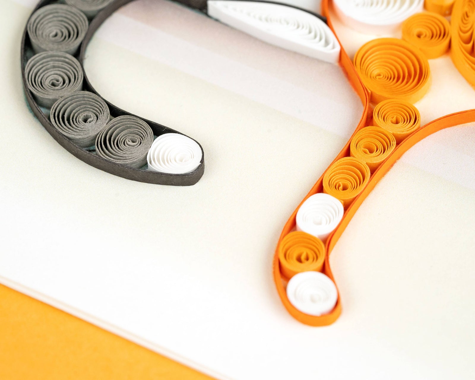 Two Cats Quilled Card