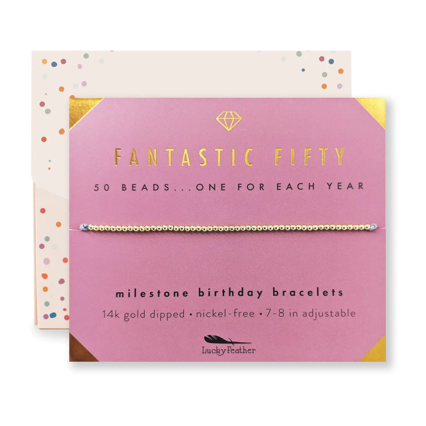 Fantastic Fifty Birthday Bracelet