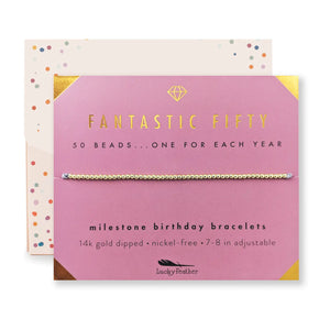 Fantastic Fifty Birthday Bracelet