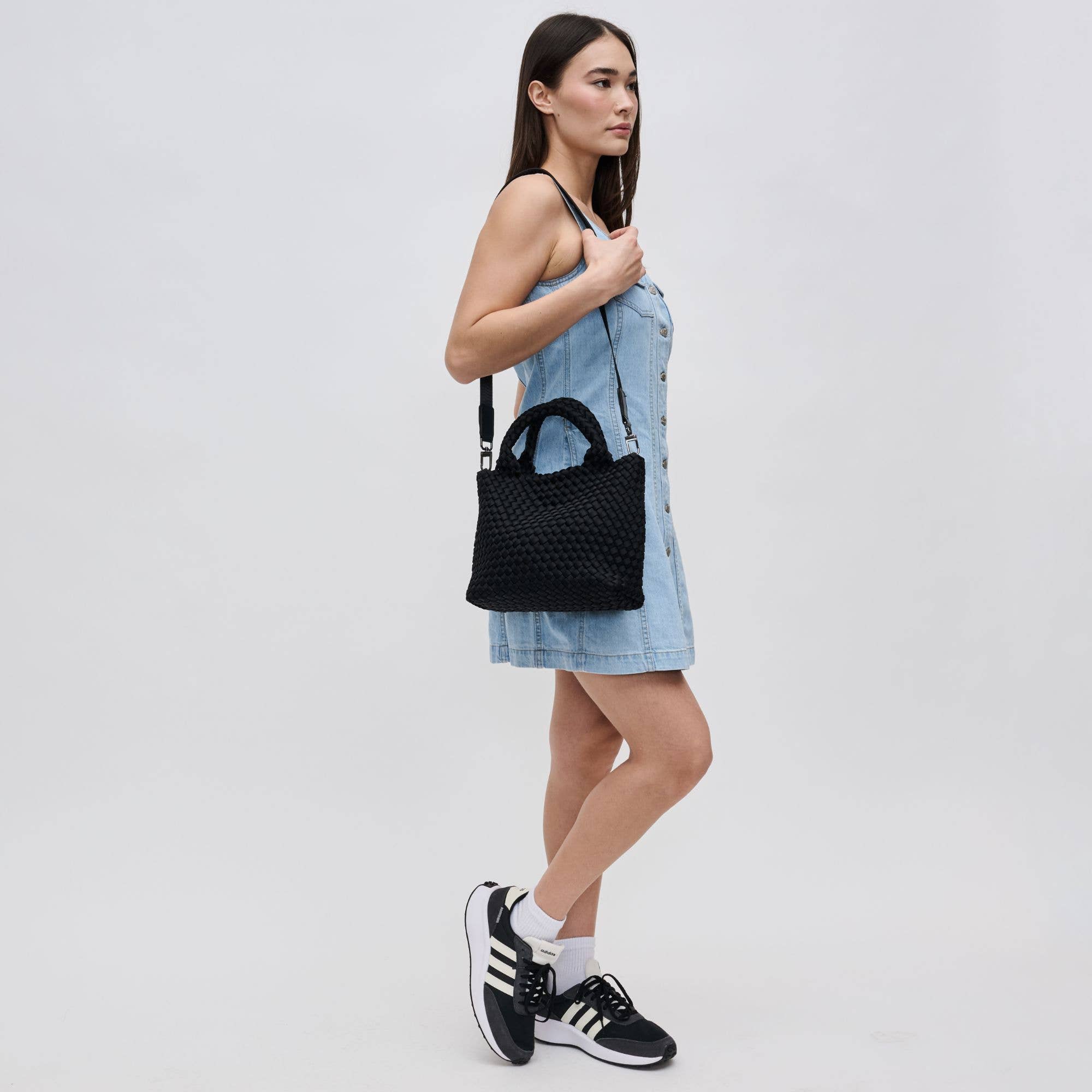 Sky's The Limit - Small Woven Neoprene Crossbody: Wine