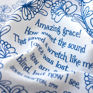 Amazing Grace Hymn Tea Towel