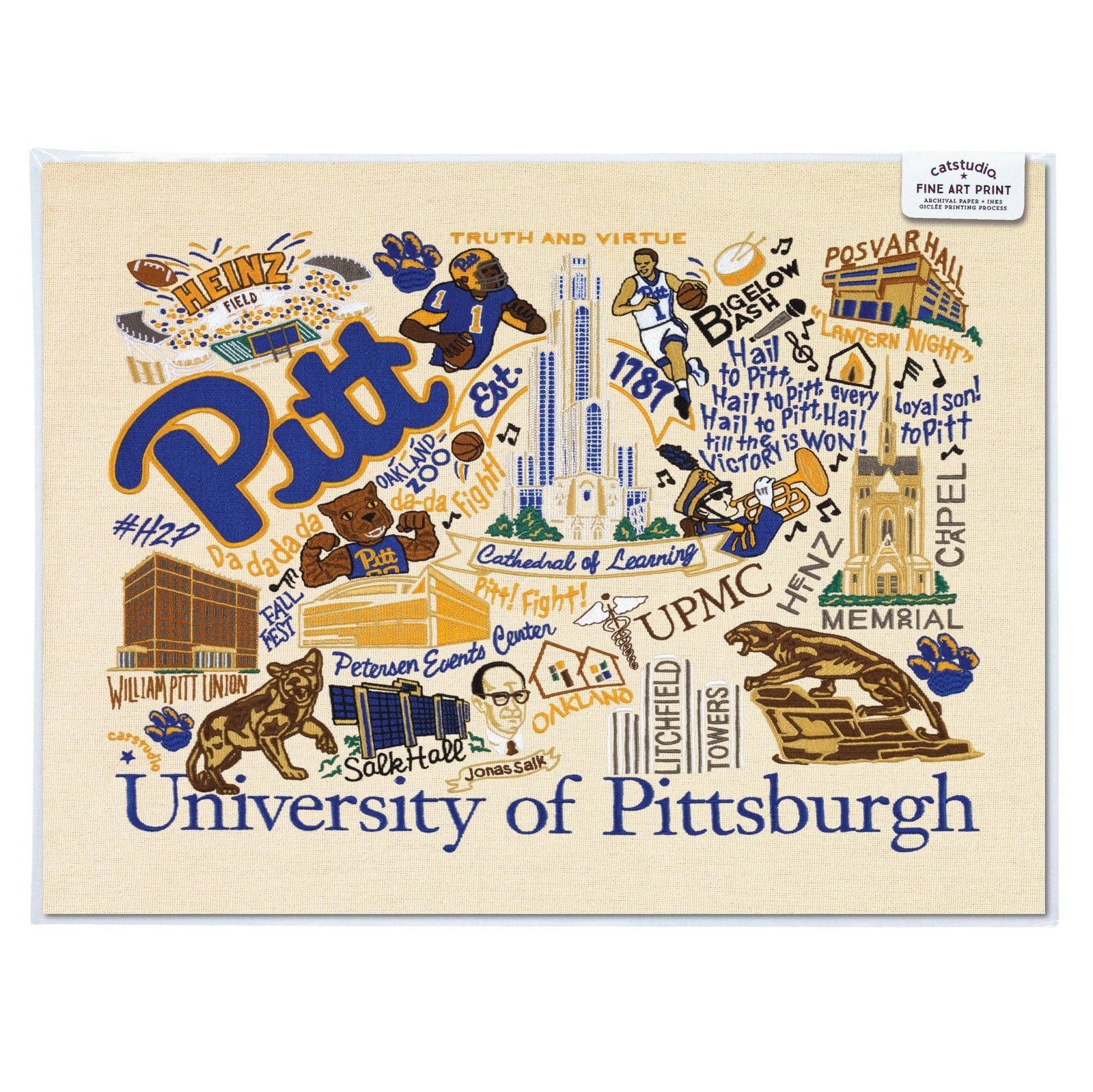 University of Pittsburgh Art Print
