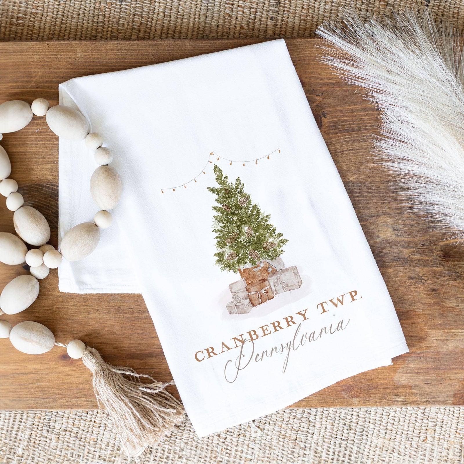 Cranberry Twp. Tree Tea Towel