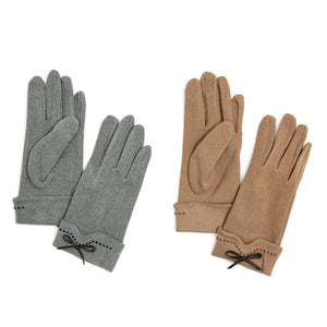 Cuff and Bow Gloves