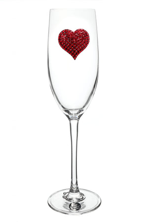 Red Heart Jeweled Glass