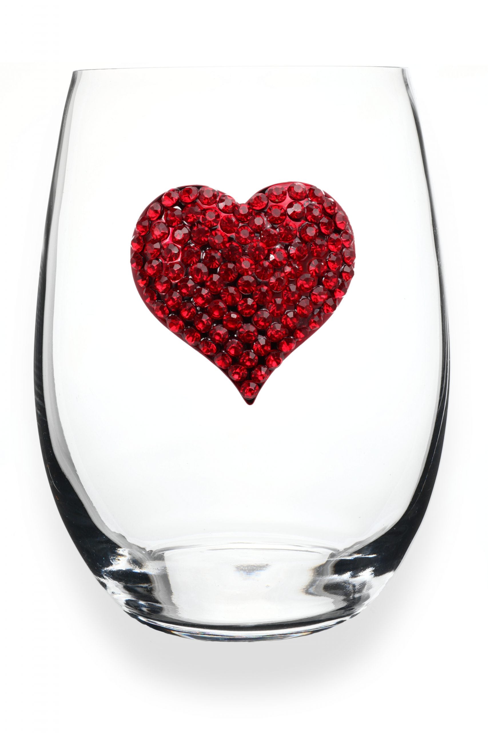 Red Heart Jeweled Glass