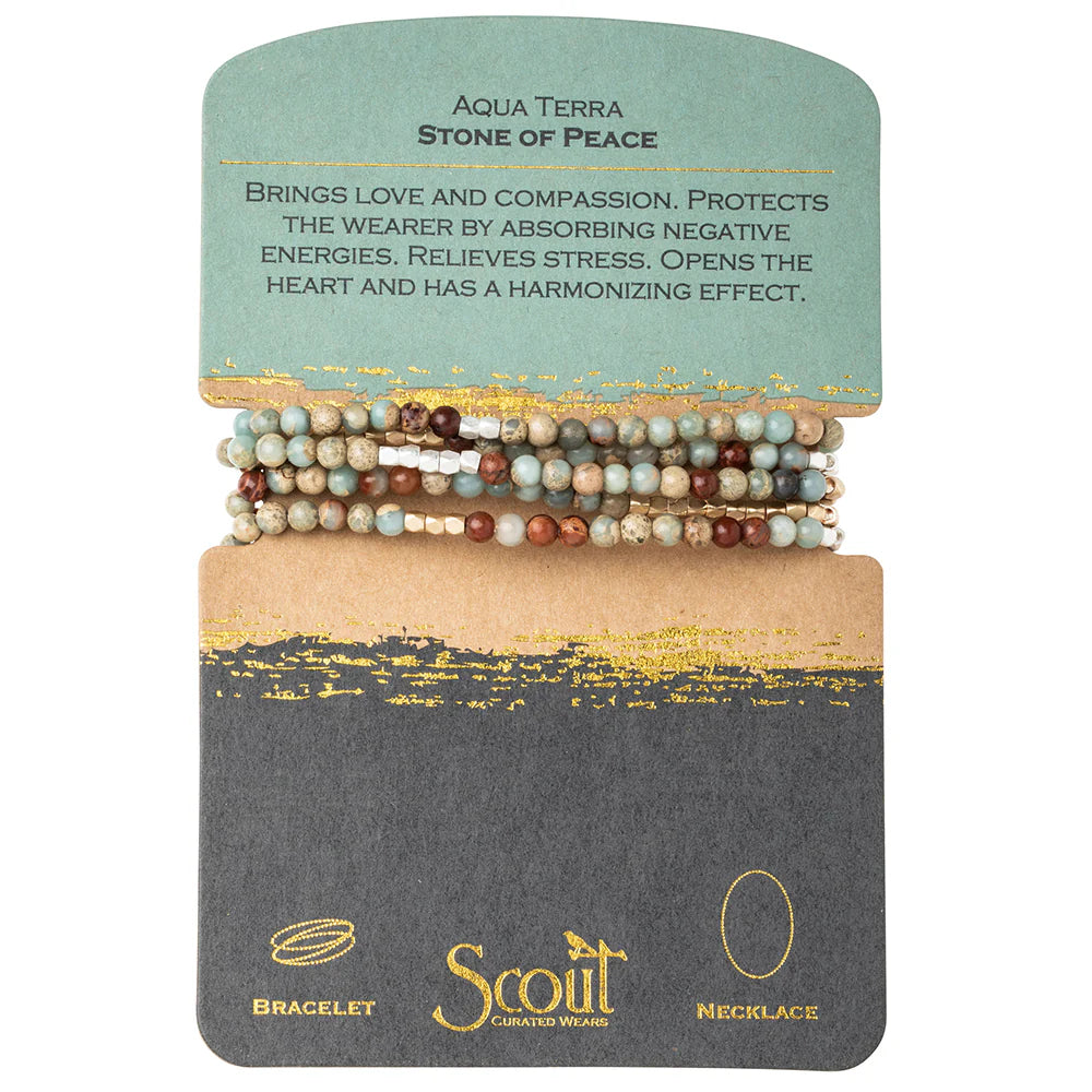 Stone Wrap - aqua terra