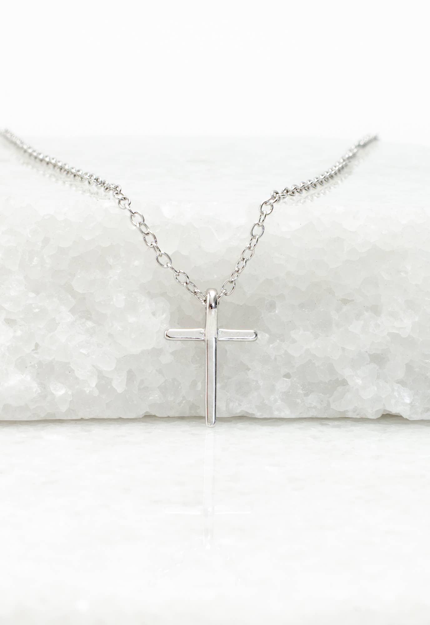 Faithful Sterling Silver Cross Necklace