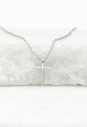 Faithful Sterling Silver Cross Necklace