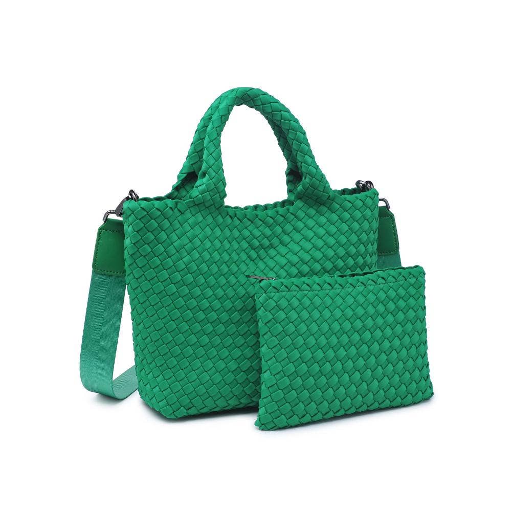 Sky's The Limit - Small Woven Neoprene Crossbody: Wine