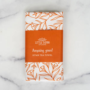 Amazing Grace Hymn Tea Towel