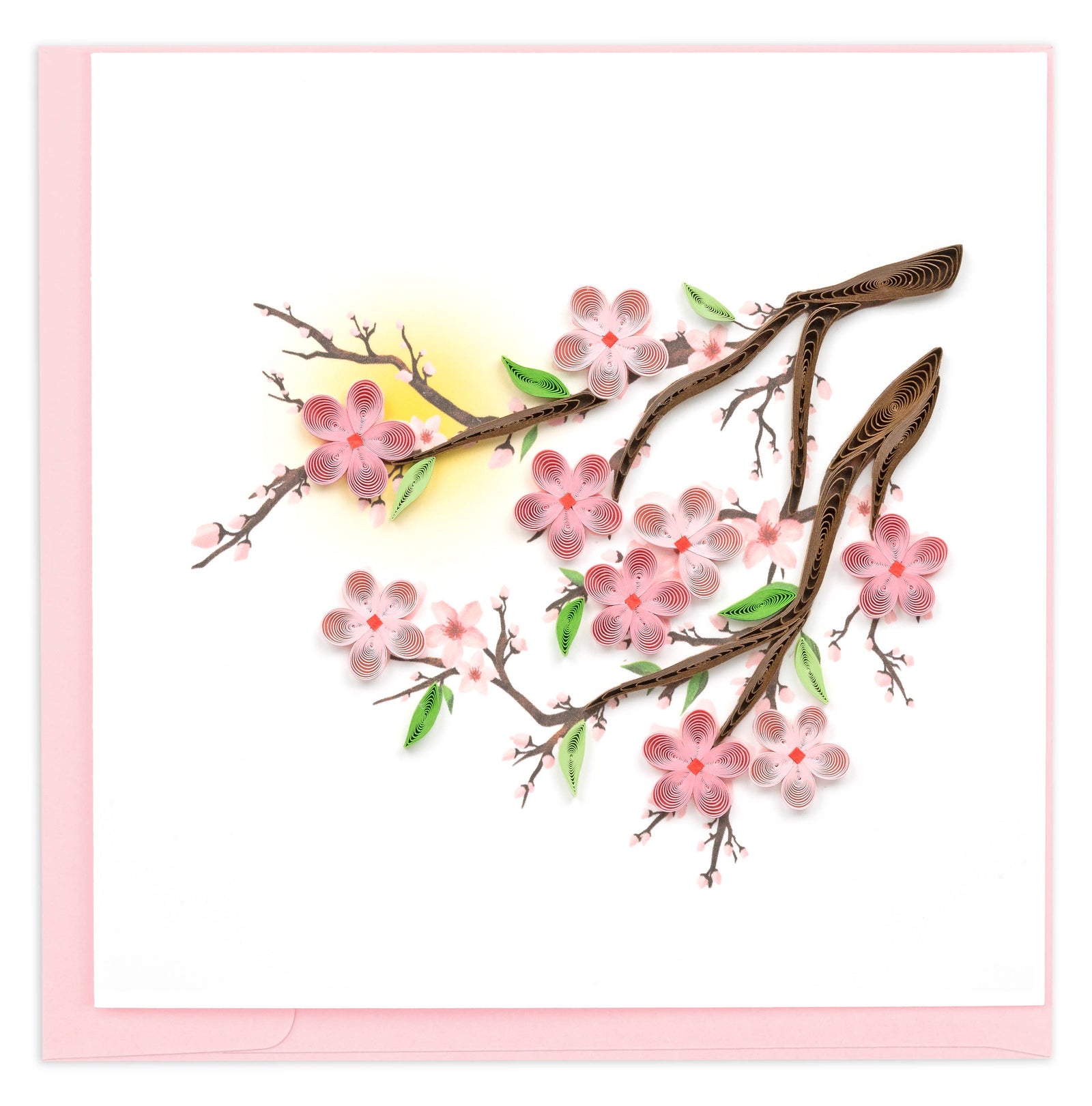 Cherry Blossoms Quilled  Card