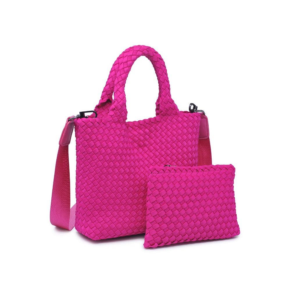 Sky's The Limit - Small Woven Neoprene Crossbody: Wine