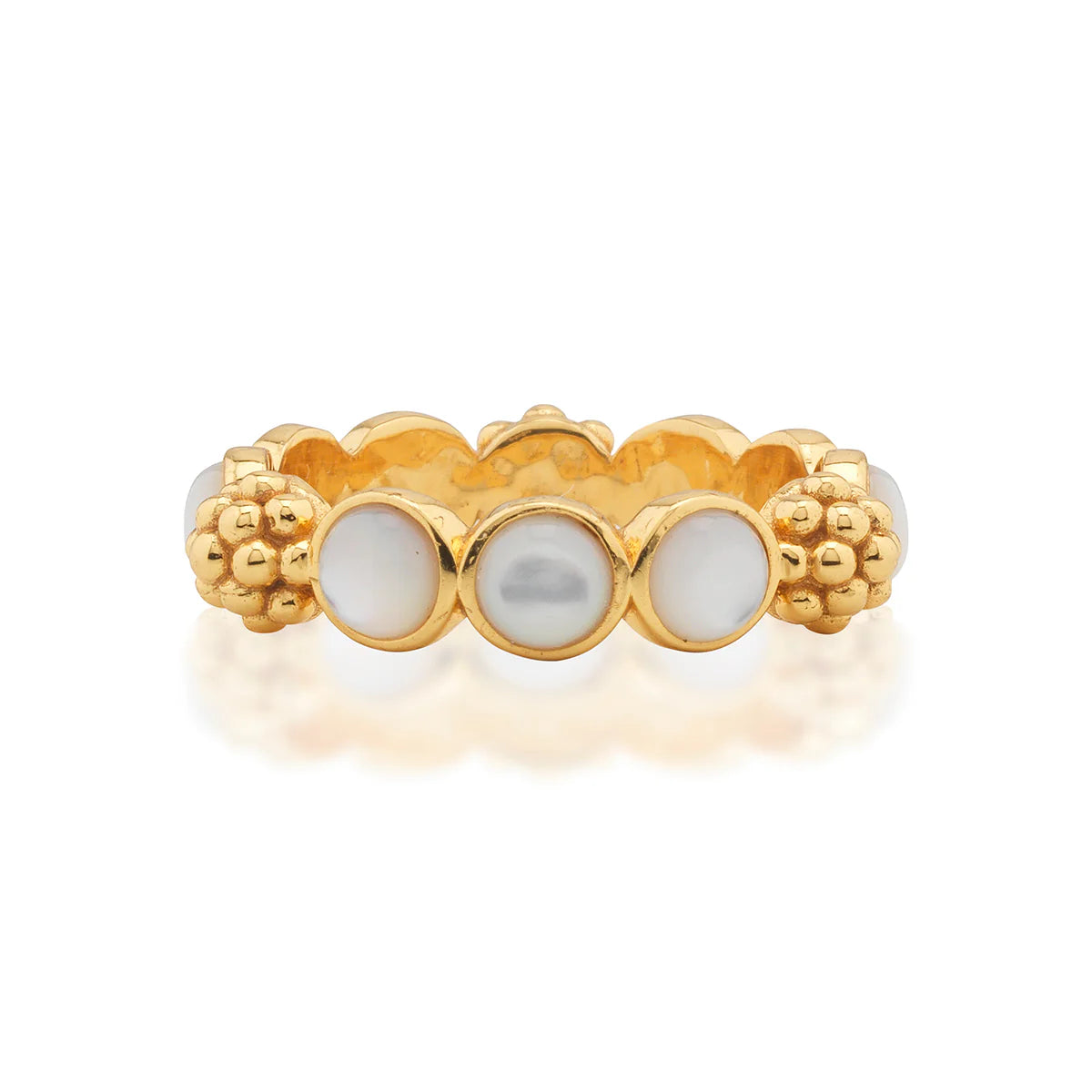 Berry Gem Ring - mother of pearl