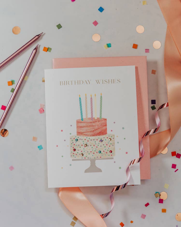 'Cake Wishes' Birthday Cake Card