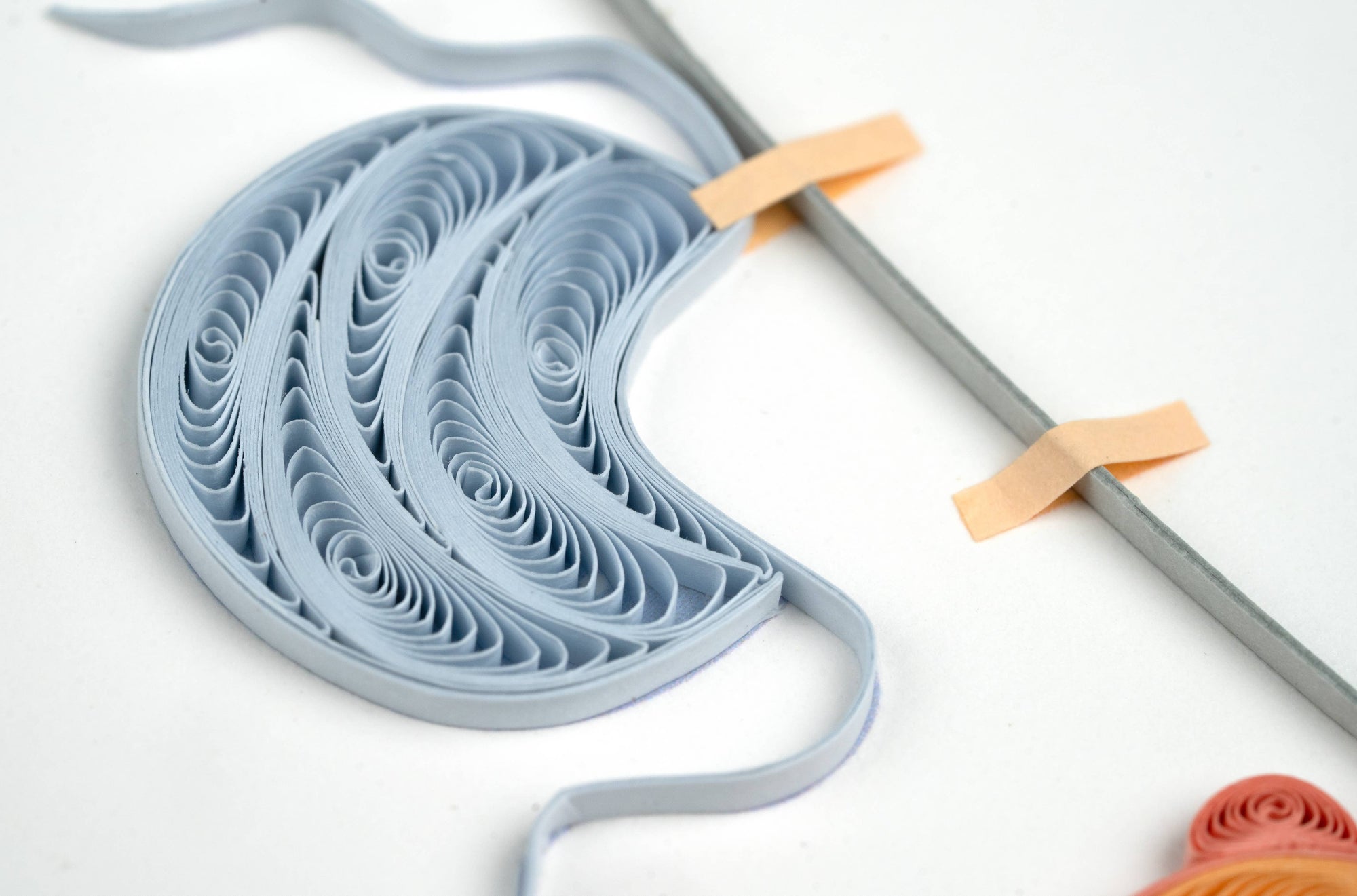 Baby Clothesline Quilled Card