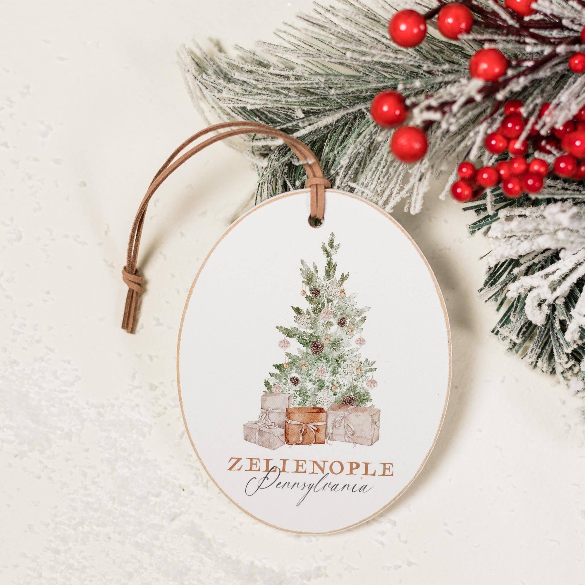 Zelienople Pennsylvania Tree Ornament