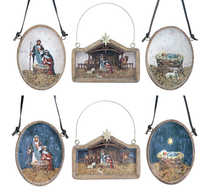 Nativity Wood Ornament
