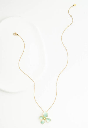 Hope in Bloom Necklace in Mint