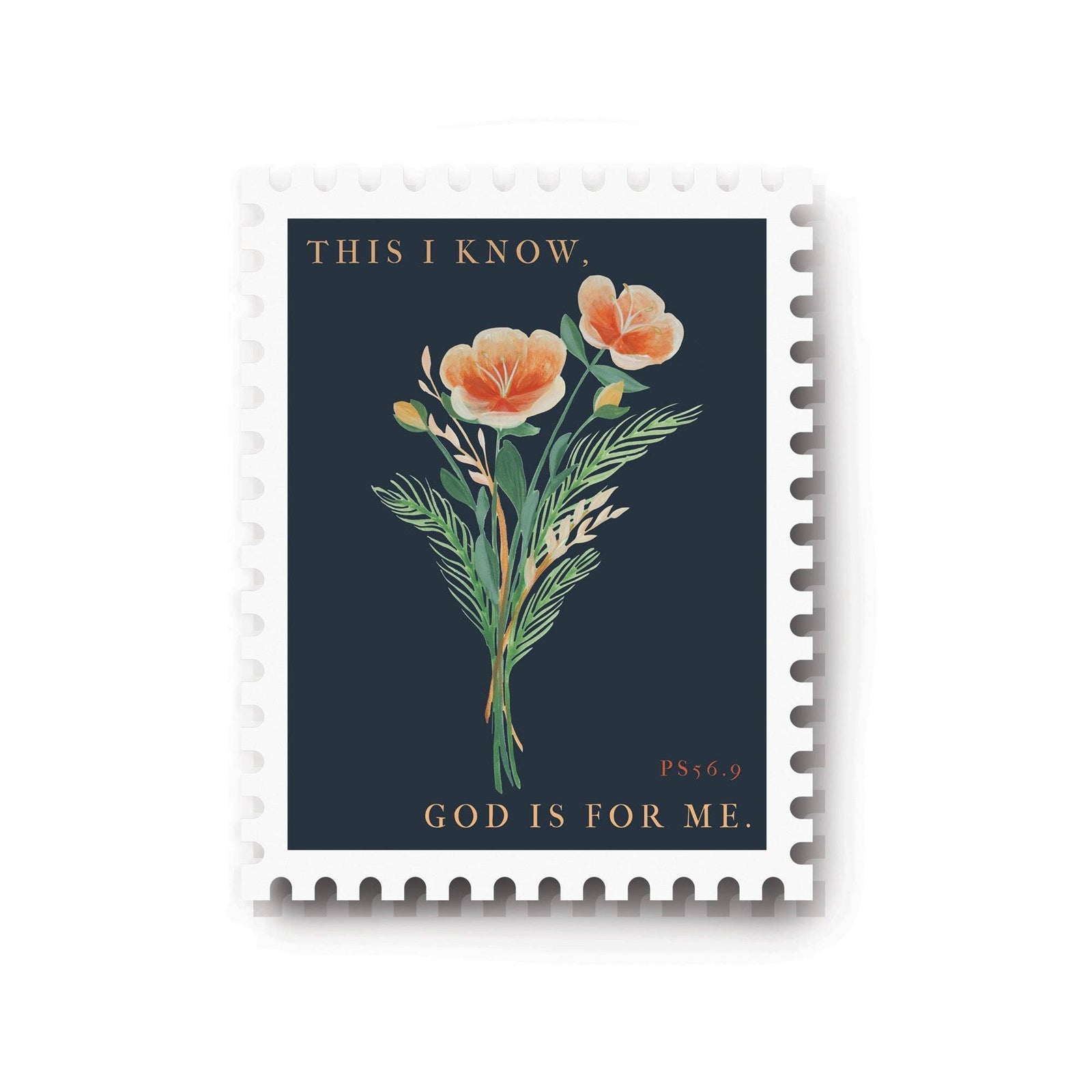 Sticker: Psalm 56:9 Stamp