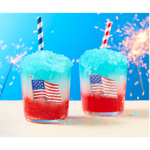 American Flag Old Fashioned Glass