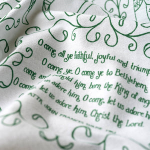 O Come All Ye Faithful Tea Towel