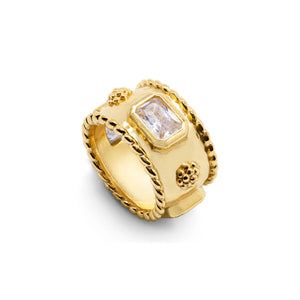 Berry Band - clear cubic zirconia
