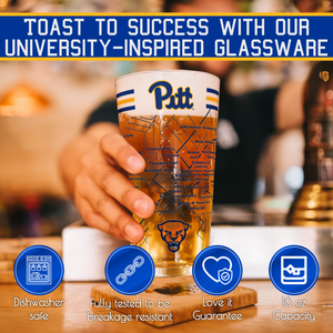University of Pittsburgh Pint Glass
