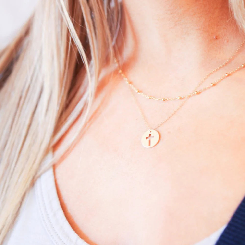 Enewton 16” necklace blessed gold disc