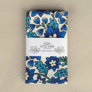 It Is Well Floral Hymn Tea Towel - Full Color