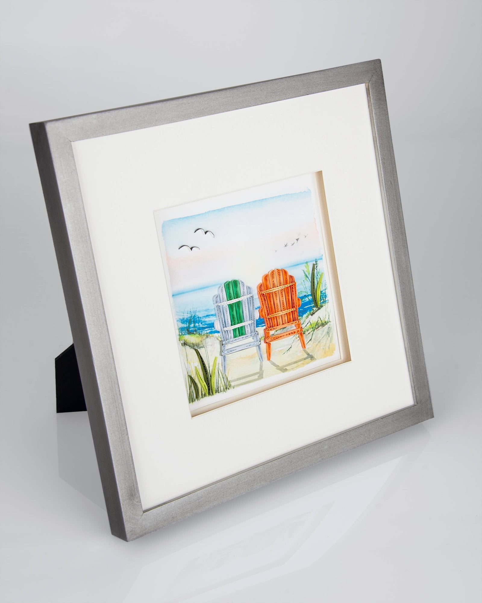 Beach Adirondack Chairs Card