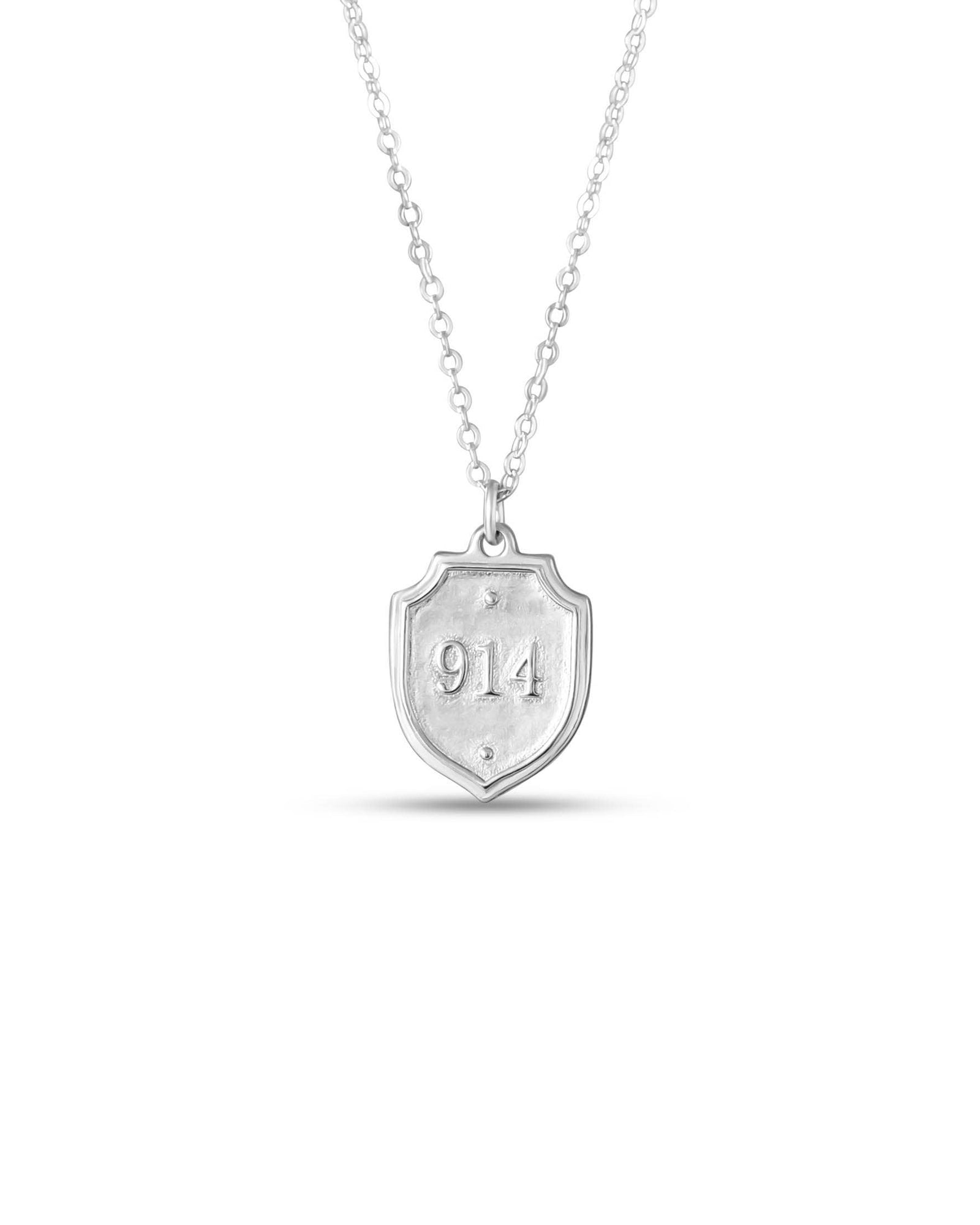 Psalm 91:4 Petite Silver Necklace