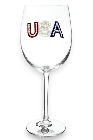 USA Stemmed Wine Glass