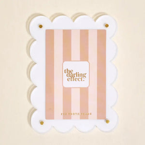 Mini Acrylic Picture Frame Magnet–white