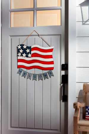 American Flag Door Hanger