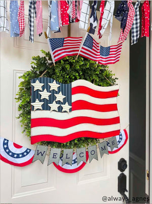 American Flag Door Hanger